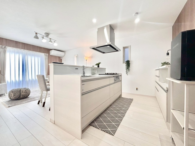 �L�b�`���@�J�b�v�{�[�h��ݒu�����[���̃L�b�`���B�Ƒ��ňꏏ�ɂ���������̂��y�����Ȃ�L�b�`���ł��B  