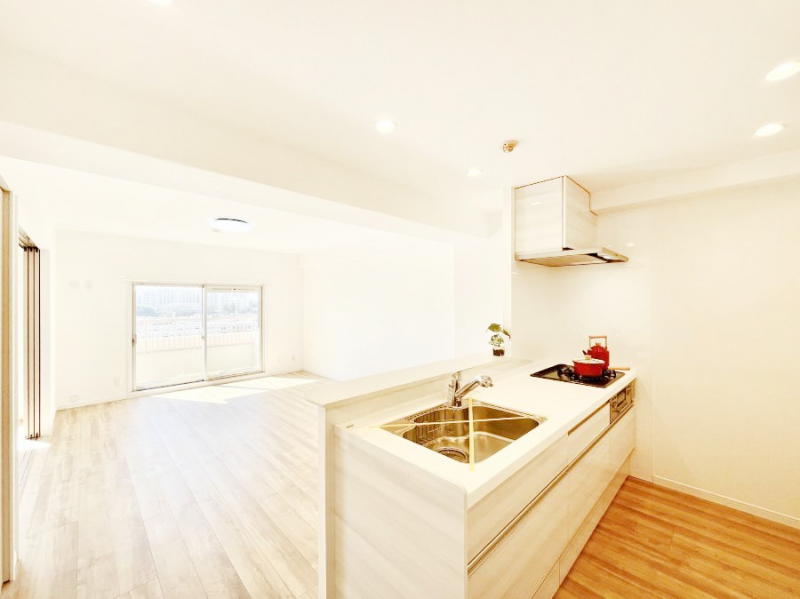 �L�b�`���@���Ƒ��̉�b�e�ޑΖʃL�b�`���B���������̃p�p�}�}�����Ƒ��Ɖ߂������Ԃ����������I