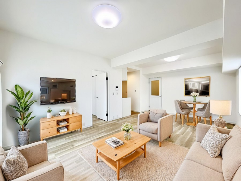 ���r���O�@�������������͋C�̂k�c�j�͉Ƒ��݂�Ȃ̉��K��ԁ@���Ƌ��CG�ł�  